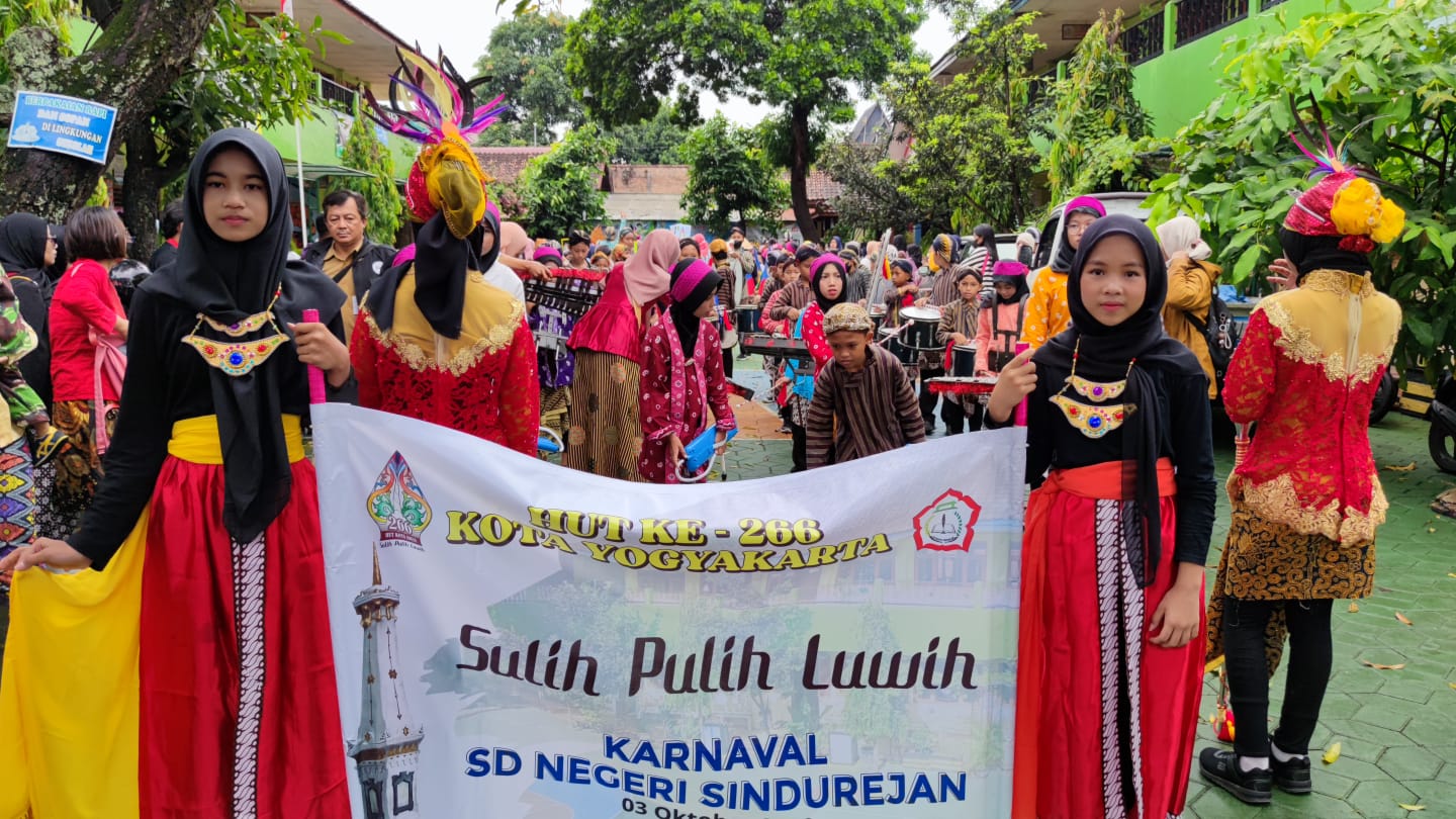 Karnafal  Pelajar SDN Sindurejan Patangpuluhan  Dalam Menyambut HUT KE- 226 Kota Yogyakarta
