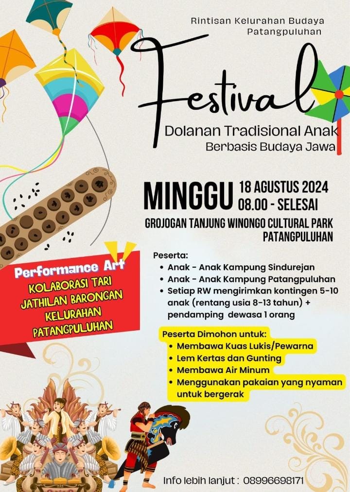 Festival Dolanan Tradisional Anak Kelurahan Patangpuluhan